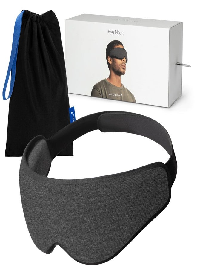 أوستريتش بيلو قناع عين Ostrichpillow، قناع نوم للرجال والنساء، يحجب الضوء بنسبة 100%، لا يسبب ضغطًا على العينين، ناعم ومسامي، مقاس قابل للتعديل، حقيبة سفر مرفقة - Image 1
